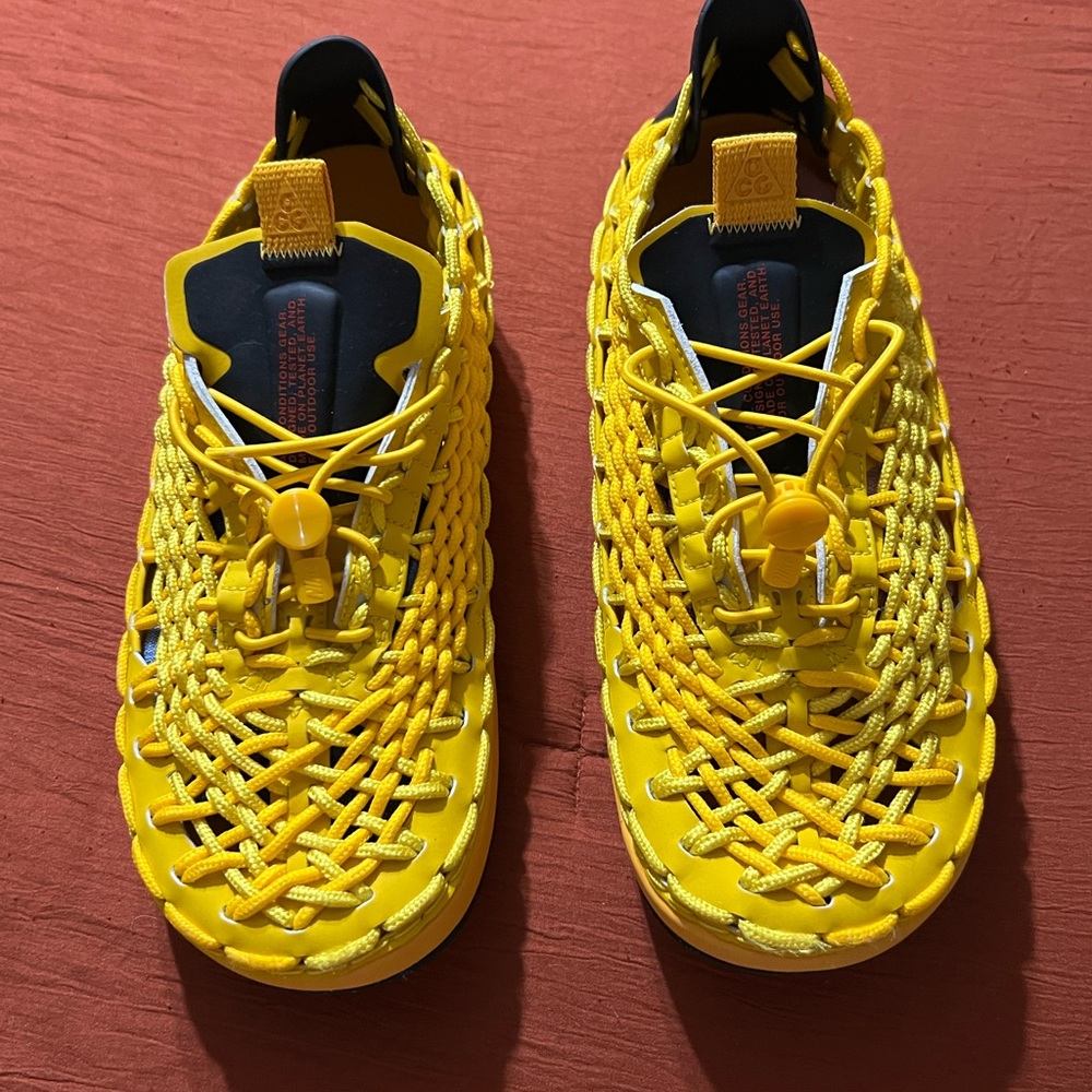 Kids Yellow Woven Shoes